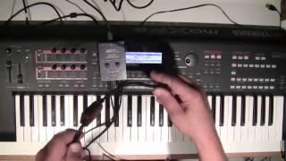 MRT Audio Breath Controller and Yamaha MOXF6 Keyboard