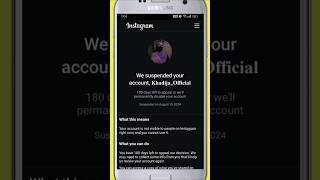 We suspended your account || Instagram suspended account recovery #shorts