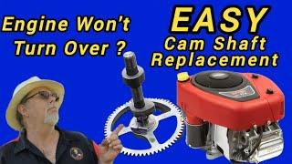 The Common Briggs Intek Problem: Your Riding Mower Won't Start.  Broken Compression Release on Cam