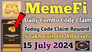  MemeFi Daily Combo Code Claim/MemeFi 15 July Secret Code/MemeFi new update/MemeFi News Today