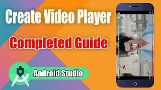 How to Create Video Player Android Full Screen & Lock Screen Custom Controller Android Studio 2021