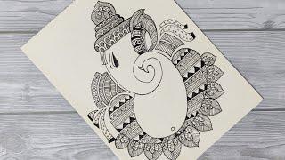 How to draw MANDALA ART for beginners (NEW) | SUPER EASY | La Craftsvilla