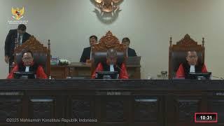 (Panel II) Sidang Perkara PHPU Gubernur, Bupati dan Walikota, Selasa, 14 Januari 2025.