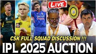 Sam Curran & Nathan Ellis In CSK Full Squad || IPL 2025 MEGA AUCTION LIVE