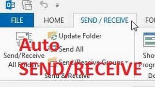 Automatic send and receive in  outlook 2013