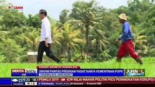 Jokowi Meninjau Program Padat Karya di Tasikmalaya