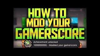 HOW TO MOD YOUR XBOX GAMERSCORE!!