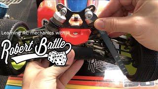 Robert Batlle tutorial - Droop and camber for our Mugen MBX8