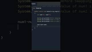Swapping two numbers without using 3rd variable in java | Program in Java | Programs for Beginners