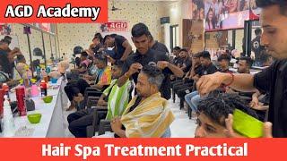 AGD Academy | hair spa treatment practical ￼| dandruff treatment ￼| salon Academy ￼