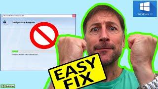 How to fix MS Office Configuration Progress every time Word or Excel Starts Windows 10