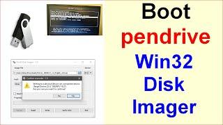 Como criar pendrive de boot com Win32 Disk Imager