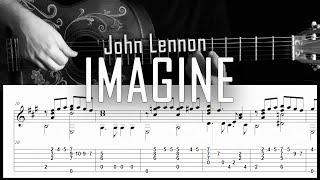 Imagine  (John Lennon) - Fingerstyle guitar -  Arreglo solista con partitura y tablatura