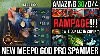 NEW MEEPO GOD!!! Amazing Micro Like Crazy 30Kills Zero Death + Rampage Deleted 8K MMR Clinkz DotA 2