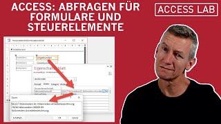 Access: Abfragen für Formulare und Steuerelemente