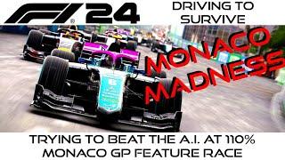 F1 24 IS STILL BROKEN | Tring To Beat The A.i. at 110% | Monaco Feature Race