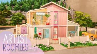 Artist Roommates' Artsy Home | The Sims 4 Stop Motion Build | NoCC