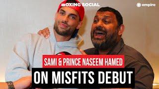 VINTAGE Prince Naseem Hamed! GOES OFF On Son Sami Hamed's Misfits Boxing Debut