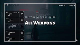 Control All Weapons List and Mods Details