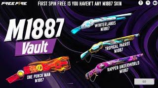 ALL M1887 SKIN RETURN EVENT FREE FIRE | ONE PUNCH MAN M1887 | TROPICAL PARROT M1887 | FF NEW EVENT