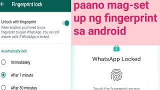 Paano mag-set up ng fingerprint sa android