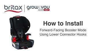 How To Install Britax ClickTight Harness-2-Boosters In Booster Mode W/Lower Connectors (after 9/22)