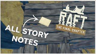EVERY Note in Raft | Chapter 3 story notes for every location