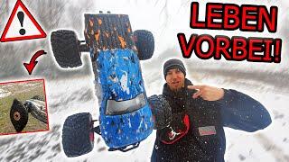 REIFEN GEPLATZT und DROHNE ZERSTÖRT... aber neues RC AUTO lebt noch!!! - Maverick Quantum MT Flux