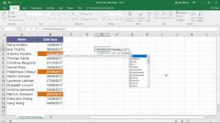 Format Cells within a Future Date Range in Excel