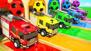 Bingo song School bus, Fire Truck - Wheels On the Bus - Baby Nursery Rhymes & Kids Songs