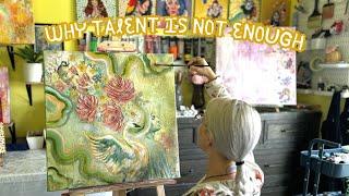 Why Talent Is Not Enough | Cozy Inspirational Art Vlog