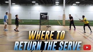 Play Better Badminton - Where to Return the Serve in Doubles - Coach Andy Chong
