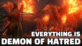 Sekiro, but every enemy is Demon of Hatred and the items are random