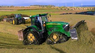 John Deere 7920 on TRACKS!! | 7920 Power Legends | Biogas Dimmer | Mais Harvest | Maisernte | Reiff