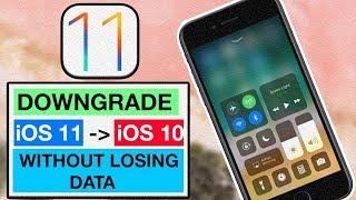 How to downgrade ios 11 to ios 10  Without Losing Data