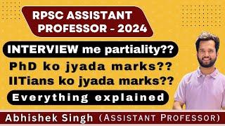 RPSC Assistant Professor Exam 2024 | PhD ko priority? IITians ko priority? Prof Abhishek | Interview