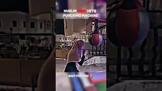 Muslim girl hits punching machine | muslim girl status #shorts #viral #ytshort #edit #trending