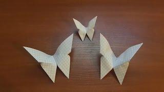 Оригами - Бабочка из бумаги своими руками