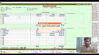How to maintain stock with  manufacturing feature in busy accounting software