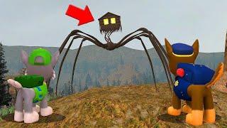 HOUSE HEAD HUNTS US! DANGEROUS SCP AGAINST PAW PATROL ONLINE! SURVIVE IN A SCARY PLACE (Garry's Mod)