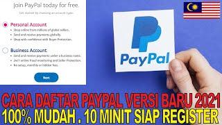 CARA MUDAH DAFTAR PAYPAL ‼️ CARA BUAT AKAUN PAYPAL MALAYSIA