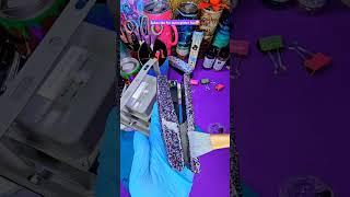 Sealing Glitter Stapler with UV Resin #uvresin #Resin #glitter #stapler #tutorial #handmade #crafts