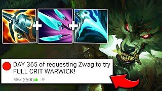 A YouTube comment asked me to play full crit Warwick for a year... so I FINALLY tried it