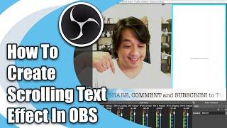 How To Create Scrolling Text in OBS