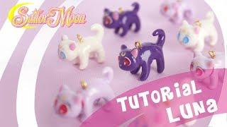 Sailor Moon Cats Polymer Clay Tutorial | Luna