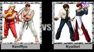 Mugen 1.1 - Street Fighter vs. King of Fighters - Ken/Ryu vs. Kyo/Iori - 肯/隆 vs. 草薙京/八神庵