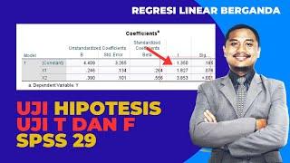 TUTORIAL PENGUJIAN HIPOTESIS PADA REGRESI BERGANDA (UJI T DAN UJI F) DENGAN SPSS 29