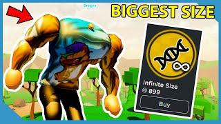 Buying The Infinite Size Gamepass in Roblox Crushing Simulator