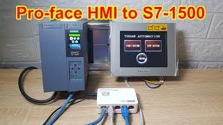 TIA Portal V16: How to connect Pro-Face HMI with Siemens S7-1500 PLC - P14