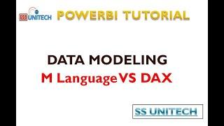 M language vs Dax in power BI | what is the differnce between m language and dax in power bi | ssu